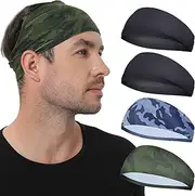 MARKEEP Sports Headband for Men and Women,4 or 5 Pack,Sweatband for Moisture Wicking,Suitable for Fitness,Running,Cycling,Basketball,Yoga