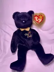Beanie Baby TY RARE The End Bear 1999 Errors On Swing Tag W/ Flat Tush Tag