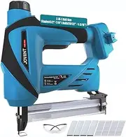2 in 1 Nail Gun with 1/5'' Narrow Crown Staples and 18G Nails 800 pcs, Nail Gun for Jovant 20V Battery (No Battery), Brad Nailer for Home Improvement & DIY, 800pcs Staples/Nails (Tools Only)
