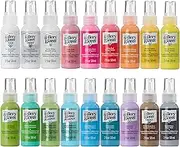 Gallery Glass Window Acrylic Craft Paint Set Formulated to be Non-Toxic, Perfect for Beginners and Artists, Eighteen Bottles, 2 Ounce, Assorted Colors 2, 2 Fl Oz (Pack of 18)