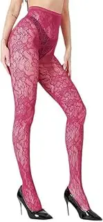 [Generic] Women Patterned Tights Hollow Out Pantyhose High Waist Jacquard Fishnet Stockings