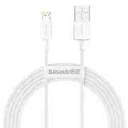 Baseus Superior Series 2.4A USB-A Data Cable 2Meter - White