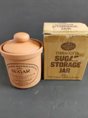 THE ORGINAL SUFFOLK COLLECTION HENRY WATSON TERRACOTTA SUGAR STORAGE JAR NEW