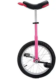 Unicycle Leak Proof Butyl Tire Wheel Cycling 360° Aluminum Alloy Fixed Lock，Pink (Color : Pink, Size : 16Inch) Durable TDF