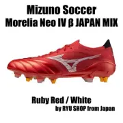 Mizuno Soccer Cleats Morelia Neo IV β JAPAN MIX P1GC254060 Ruby Red / White