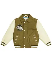[Scotch & Soda Kids] Scotch & Soda Kids Logo cotton varsity jacket Y 14 green