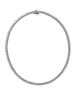 Bloomingdale's Fine Collection Certified Lab Grown Diamond Tennis Necklace in 18K White Gold, 20.0 tcw