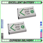 2x NP-BX1 Battery for Sony Cyber-Shot DSC-wx500 HX90V HDR-AS200V ZV-1