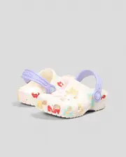 [Crocs] Crocs Toddlers' Classic Butterfly Graphic Clogs Shoes in Chalk 0 Chalk