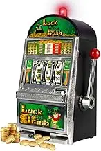 RecZone Trademark Poker Luck of The Irish Slot Machine Bank, 15-Inch Black