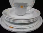 ❤️ 16-pc Corelle APRICOT GROVE DINNERWARE SET w/ Dinner Lunch Plates Bowls Cups