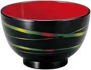 [TA] 3.5 Plain Soup Bowl Black Hanaren | Soup Bowl [4.2 x 2.7 inches (10.8 x 6.8 cm) (360cc)]