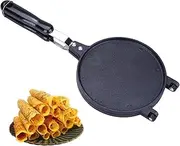 QANYEGN 6.7 In Waffle Cone Maker, Waffles Cone Iron, Ice Cream Cone Maker, Nonstick Waffle Maker with Handle for Make Pancakes, Omelets, Ice Cream Cones