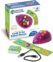 Rechargeable Code & Go Robot Mouse - STEM Toys for Kids, Coding Toys for Boys an