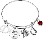 [CENWA] Team Damon/ Stefan/ Salvatore Since 1864 Keychain Vampire Fandom Gift Idea