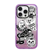 iPhone 16 Pro Impact Case MagSafe Compatible matt darling sticker case