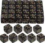 BESPORTBLE 24 Pieces Dice Counters Token, D6 Dice Cube Loyalty, Card Game Accessories