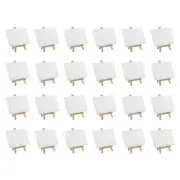 6x4" Canvas Boards for Painting, 24Pack Cotton Wood Frame Blank Canvas Panel