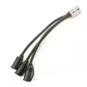 Blue Bar 12v 50a Anderson Plug to Triple 16a Female Cig Socket Adaptor