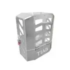 40 x 22 x 50cm Flat Aluminium Ute Camping Jerry Can Bottle Holder Pad lockable T
