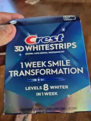 Crest 3d Whitestrips 1 Week Smile Transformation 28 Strips NEW 8 Levels Whiter !