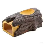 Exo Terra Large Reptile Wet Log Ceramic Hide