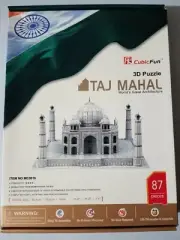 Detailed Architectural Model Taj Mahal 7 inches Tall - Includes Book!