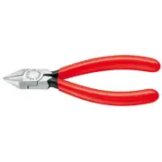 Knipex 7681125 Diagonal Cutter For Electromechanics Black Plastic Coated 5 In