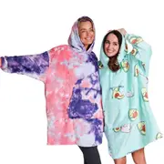 Hotto Premium Oversized Cuddle Hoodie Tie Dye & Avocado 2 PACK
