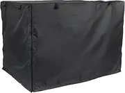 Dog Crate - Silver Coated Oxford Cloth Dog Kennel,Waterproof Kennel with Double Door, Anti-UV Crate Supplies with Ventilation for Outdoor, Indoor Yechun