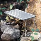 Foldable Table Titanium 270 * 122 * 117mm Easy To Carry Ribbed Plate Design