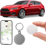 Mini GPS Tracker for Vehicles Work with Find My (iOS Only), Real-Time Global Coverage Locator, Hidden Tracking for Person/Pets, Long Standby, No Monthly Fee/No SIM Card Required/No Subscription
