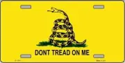 Don't Tread On Me Metal License Plate