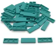 Lego 50 New Dark Turquoise Tiles 1 x 3 Flat Smooth Pieces
