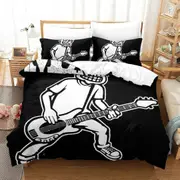 v2027 Bed Sheets Printed Rock music Mxpx Bedding Set Single Twin Full Queen King Size Bed Set Adult Kid Bedroom Duvet cover Sets Home Textiles 3-Piece