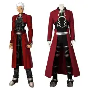 IN STOCK Fate/stay night EMIYA Archer Cosplay Red Plain Mystic Code Costume