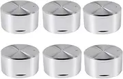 Metal Gas Stove Knobs,6 Pcs Gas Stove Knobs 6mm Cooker Control Range Oven Knob Burner Knob Gas Hob Switch Replacement Parts