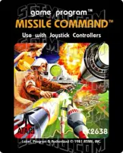 Atari 2600 Replacement Label - Missile Command