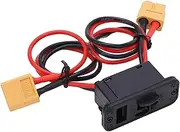 RC Model XT60 High Current Switch, RC Airplane Switch Large Current On Off Switch with Plug, Plastic Silicone Copper Rc Airplane Switch for Rc Model Airplane