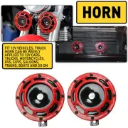 2Pcs Super Loud 115DB Compact Electric Blast Tone Horn For Car Truck Universal (for: Ford)