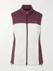 [FALKE Ergonomic Sport System] FALKE Ergonomic Sport System - Hybrid Felted Wool And Quilted Shell Vest - Off-white - large large Off-white