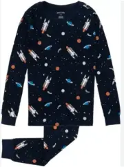 Petit Lem Boys Spaceship Pjamas Set Size 6 New
