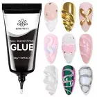 BORN PRETTY Nail Rhinestone Glue Gel for Nails Super Strong Gel Nail Glue for Na
