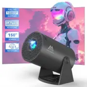 Mini Projector with WiFi and Bluetooth, 150" Portable Projector, 180°Adjustab...