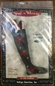 Wool ‘n Whimsy Christmas Woolfelt 15” Stocking Kit - Seems Like Christmas - New