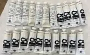 LOT OF 21, 37 CC TUBES OF SPEEDBALL WATER SOLUBLE WHITE BLOCK PRINT INK