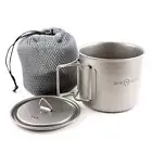 Titanium Mug Cookware 18 oz 550ml Cup Ultralight Direct Fire Cook Core Element