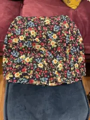 Alannah Hill Silk Floral Skirt Size 16 Brand New