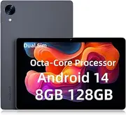 A2 Tablet, 10.1 Inch Android 14 Tablet, 8GB(4+4)+128GB Expandable 1TB, 5M+8M Dual Camera, 6000mAh (A2)