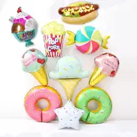 在飛比找momo購物網優惠-甜點派對主題氣球佈置組 教室佈置(10顆超大造型氣球)